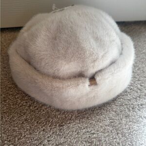 Barts Soft Faux Fur Hat in Light Gray